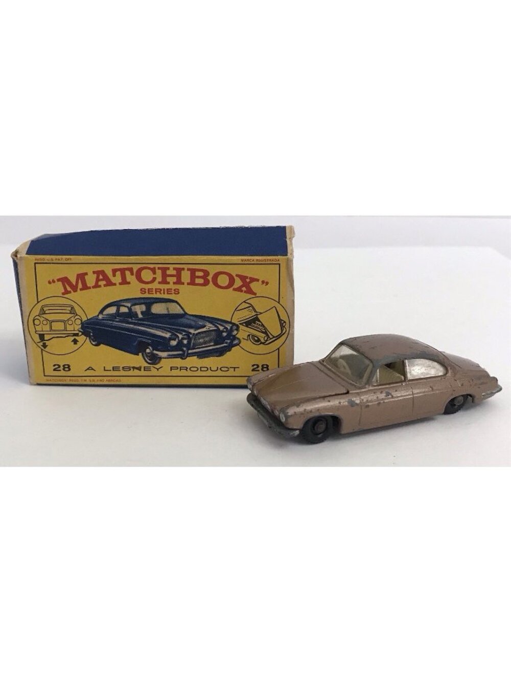 Matchbox Series Lesney 1964 No.28 Jaguar Mark Ten